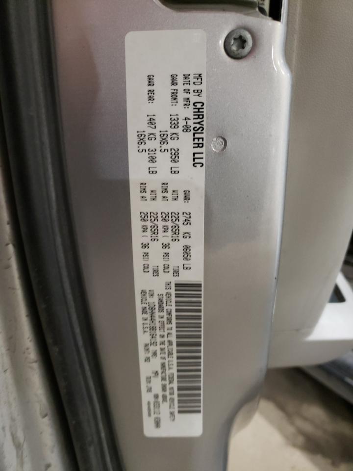 Photo 10 from auction – 2008 DODGE GRAND CARA with VIN 1D8HN44H18B164192