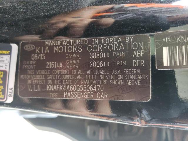 Photo 10 from auction – 2016 KIA FORTE LX with VIN KNAFK4A60G5506470