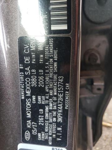 Photo 10 from auction – 2017 KIA FORTE LX with VIN 3KPFK4A73HE157743