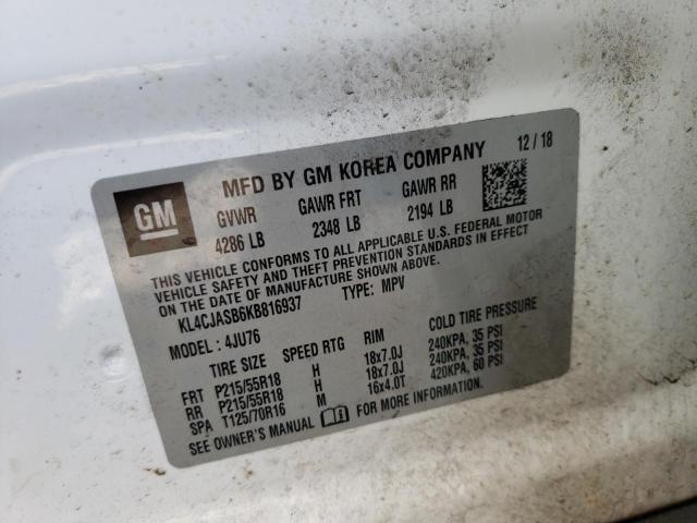 Photo 10 from auction – 2019 BUICK ENCORE PRE with VIN KL4CJASB6KB816937