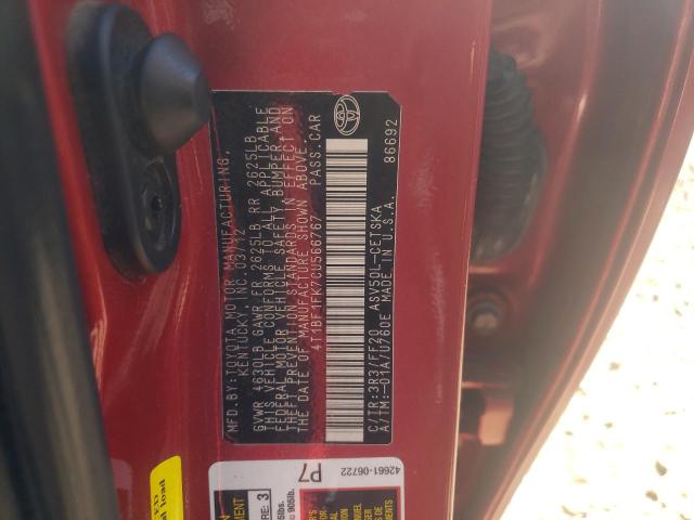 Foto 10 de la subasta – 2012 TOYOTA CAMRY BASE con VIN 4T1BF1FK7CU566767