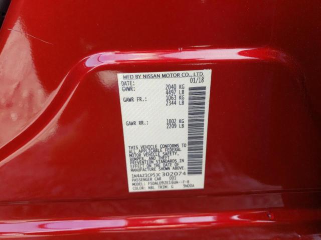 Photo 10 from auction – 2018 NISSAN LEAF S with VIN 1N4AZ1CP5JC302074