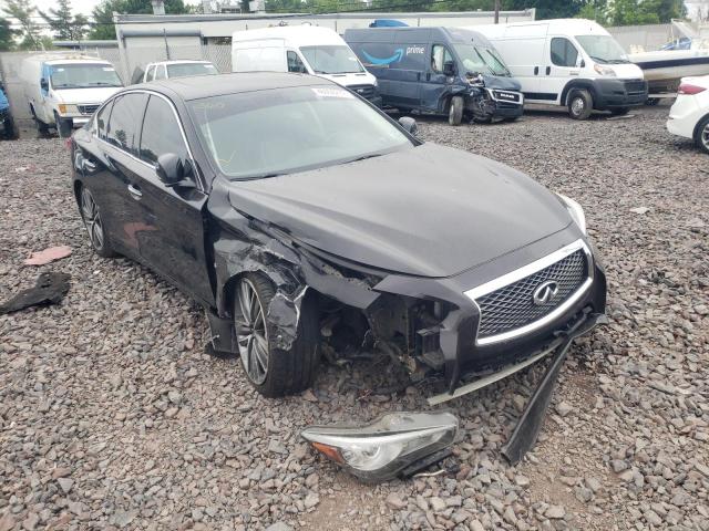 INFINITI Q50 BASE 2014 with VIN JN1BV7ARXEM695008 - Photo from auction