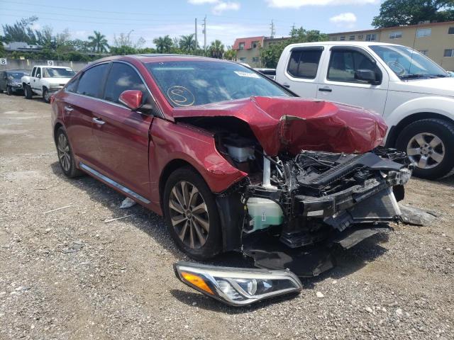 HYUNDAI SONATA SPO 2016 with VIN 5NPE34AF2GH435185 - Photo from auction