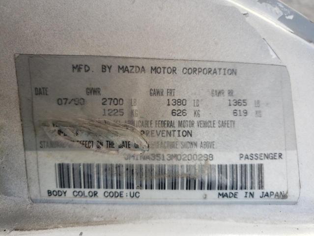 Photo 10 from auction – 1991 MAZDA MX-5 MIATA with VIN JM1NA3513M0200298