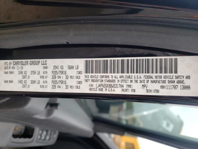 Photo 10 from auction – 2011 JEEP LIBERTY SP with VIN 1J4PN2GK8BW531704