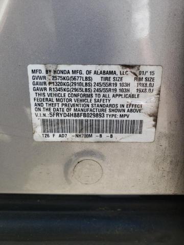 Photo 10 from auction – 2015 ACURA MDX ADVANC with VIN 5FRYD4H88FB029893