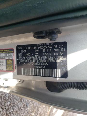 Photo 10 from auction – 2018 KIA RIO LX with VIN 3KPA24AB7JE100482