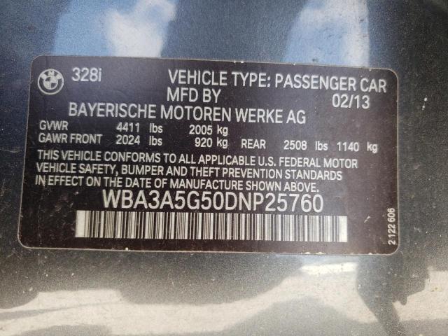Photo 10 from auction – 2013 BMW 328 I with VIN WBA3A5G50DNP25760