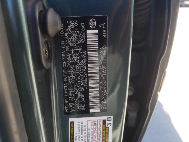Photo 10 from auction – 2004 TOYOTA CAMRY LE with VIN JTDBE32K840260968