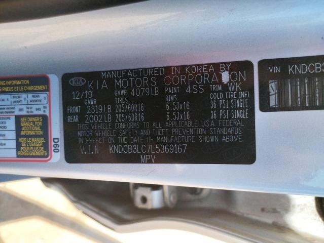 Photo 10 from auction – 2020 KIA NIRO LX with VIN KNDCB3LC7L5369167