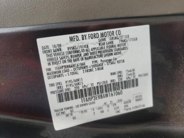 Photo 10 from auction – 2010 FORD FOCUS S with VIN 1FAHP3EN8AW161060