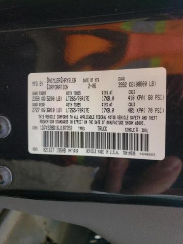Photo 10 from auction – 2006 DODGE RAM 2500 S with VIN 1D7KS28D16J187358