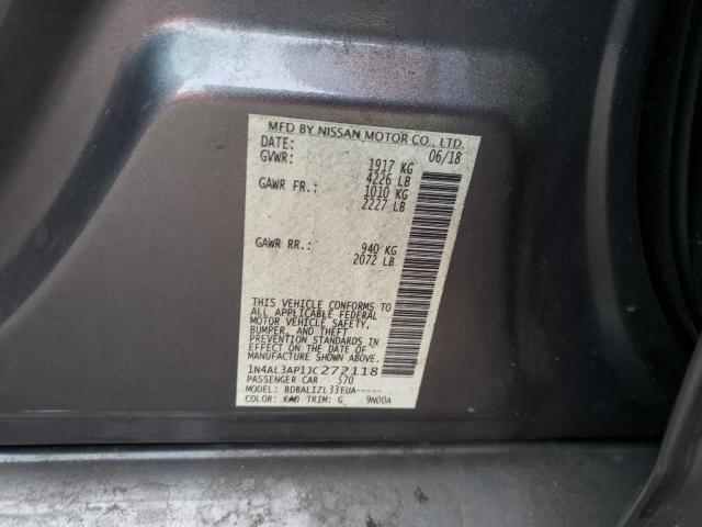 Photo 10 from auction – 2018 NISSAN ALTIMA 2.5 with VIN 1N4AL3AP1JC272118