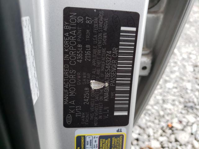 Photo 10 from auction – 2014 KIA OPTIMA LX with VIN KNAGM4A78E5463274
