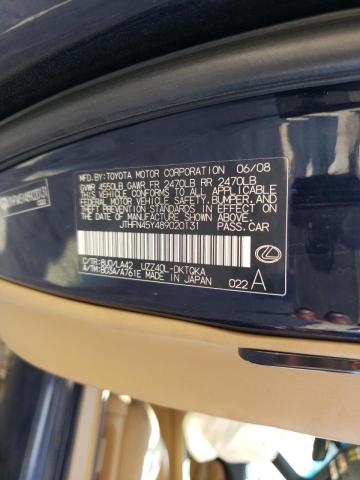Photo 10 from auction – 2008 LEXUS SC 430 with VIN JTHFN45Y489020131