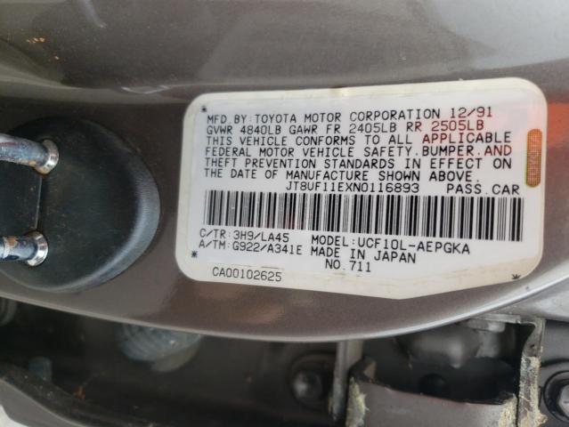 Photo 10 from auction – 1992 LEXUS LS 400 with VIN JT8UF11EXN0116893