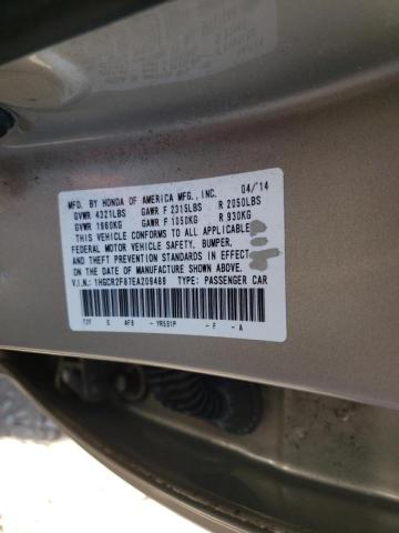 Photo 10 from auction – 2014 HONDA ACCORD EXL with VIN 1HGCR2F87EA209489