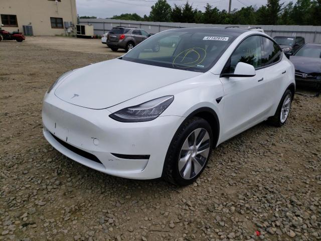 Фото 2 с аукциона – 2021 TESLA MODEL Y с VIN 5YJYGDEE9MF075202