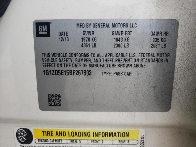 Foto 10 de la subasta – 2011 CHEVROLET MALIBU 2LT con VIN 1G1ZD5E15BF267802
