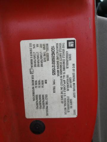 Photo 10 from auction – 2003 CHEVROLET EXPRESS G3 with VIN 1GCHG39U831215825