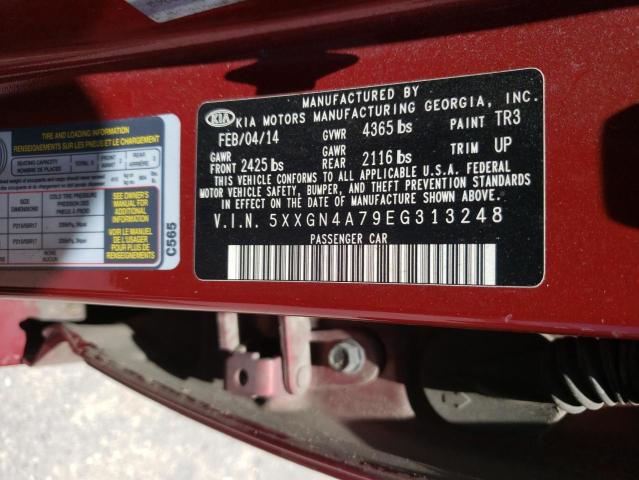 Photo 10 from auction – 2014 KIA OPTIMA EX with VIN 5XXGN4A79EG313248