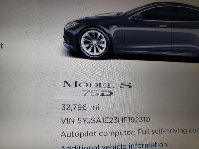 Photo 8 from auction – 2017 TESLA MODEL S with VIN 5YJSA1E23HF192310