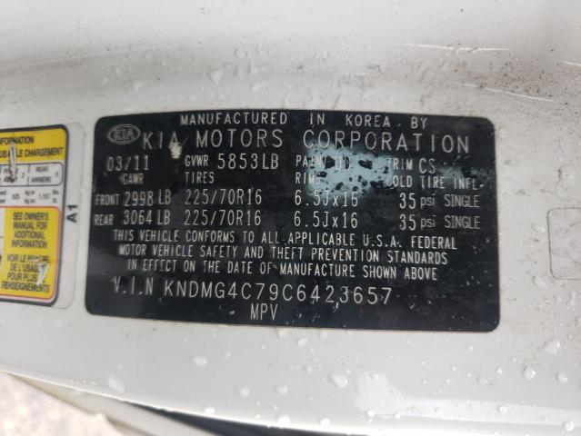 Photo 10 from auction – 2012 KIA SEDONA LX with VIN KNDMG4C79C6423657