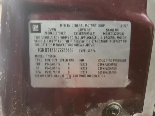 Photo 10 from auction – 2007 CHEVROLET TRAILBLAZE with VIN 1GNDT13S172215159