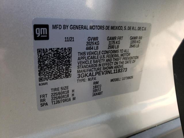 Photo 10 from auction – 2022 GMC TERRAIN SL with VIN 3GKALPEV3NL118373
