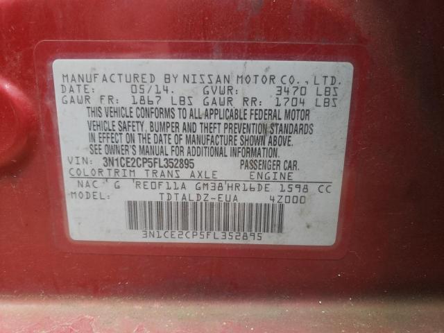 Photo 10 from auction – 2015 NISSAN VERSA NOTE with VIN 3N1CE2CP5FL352895