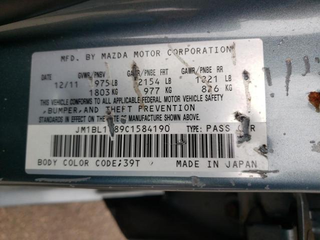 Photo 10 from auction – 2012 MAZDA 3 I with VIN JM1BL1W89C1584190