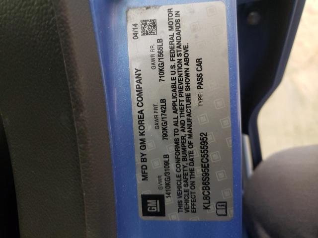 Photo 10 from auction – 2014 CHEVROLET SPARK LS with VIN KL8CB6S95EC555952