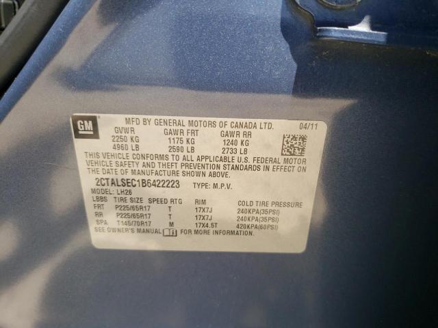 Photo 10 from auction – 2011 GMC TERRAIN SL with VIN 2CTALSEC1B6422223