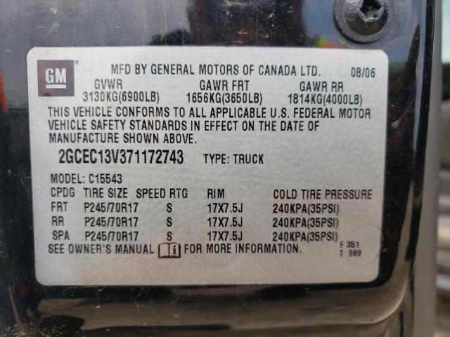 Photo 10 from auction – 2007 CHEVROLET SILVERADO with VIN 2GCEC13V371172743
