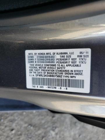 Photo 10 from auction – 2011 HONDA ODYSSEY LX with VIN 5FNRL5H24BB075662
