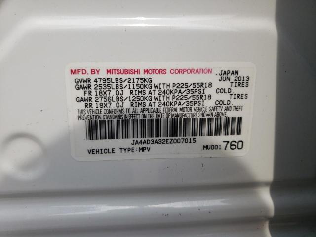 Photo 10 from auction – 2014 MITSUBISHI OUTLANDER with VIN JA4AD3A32EZ007015