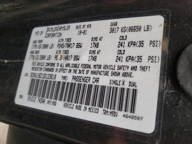 Photo 10 from auction – 2002 DODGE RAM 1500 with VIN 3D3HU18Z12G123618