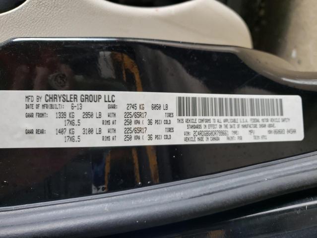 Photo 10 from auction – 2013 DODGE GRAND CARA with VIN 2C4RDGBG0DR799661