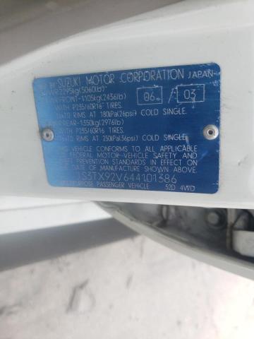 Photo 10 from auction – 2004 SUZUKI XL7 EX with VIN JS3TX92V644101386
