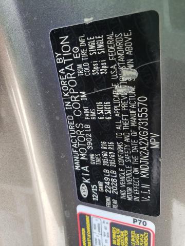 Zdjęcie 10 z aukcji – 2016 KIA SOUL z VIN KNDJN2A2XG7315570