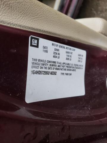 Photo 10 from auction – 2006 BUICK LUCERNE CX with VIN 1G4HD57256U140392