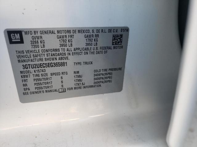 Photo 10 from auction – 2014 GMC SIERRA K15 with VIN 3GTU2UEC5EG365881