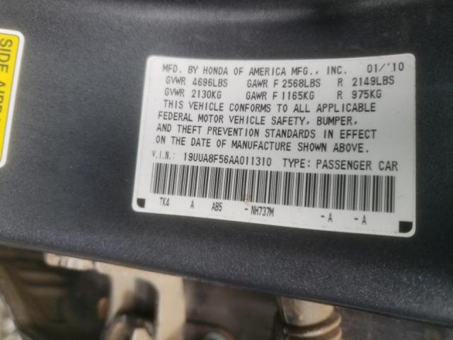 Photo 10 from auction – 2010 ACURA TL with VIN 19UUA8F56AA011310