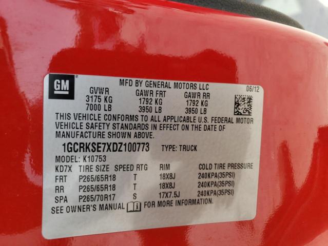 Photo 10 from auction – 2013 CHEVROLET SILVERADO with VIN 1GCRKSE7XDZ100773