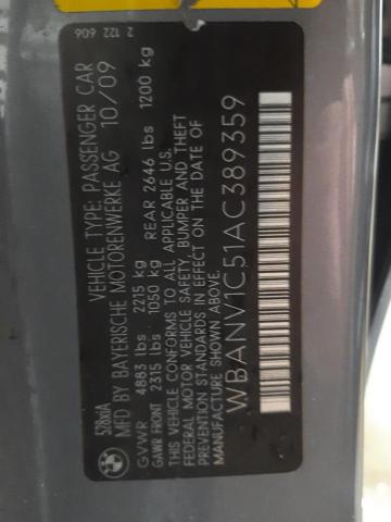 Photo 10 from auction – 2010 BMW 528 XI with VIN WBANV1C51AC389359
