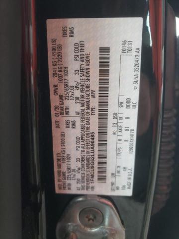 Photo 10 from auction – 2020 FORD ESCAPE SE with VIN 1FMCU9G62LUA90485