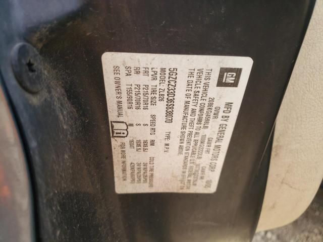 SATURN VUE 2006 with VIN 5GZCZ33D36S838070 - Photo from auction