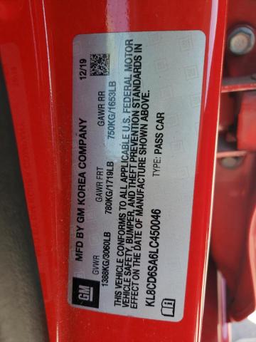 Photo 10 from auction – 2020 CHEVROLET SPARK 1LT with VIN KL8CD6SA6LC450046