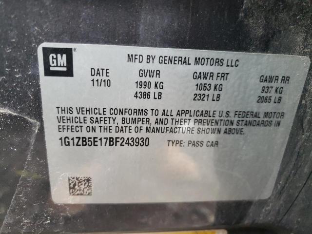 Photo 10 from auction – 2011 CHEVROLET MALIBU LS with VIN 1G1ZB5E17BF243930